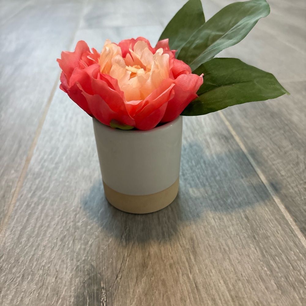 Target Pink and Cream Faux Floral Accent